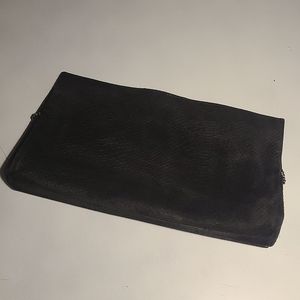 Maje Handbag Clutch Leather Magnetic Closure